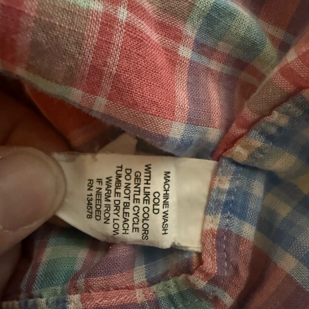 Vineyard Vines 100% Cotton Murray Shirt in Pastel Pink/Blue/Green - Men’s XL - Picture 4 of 5